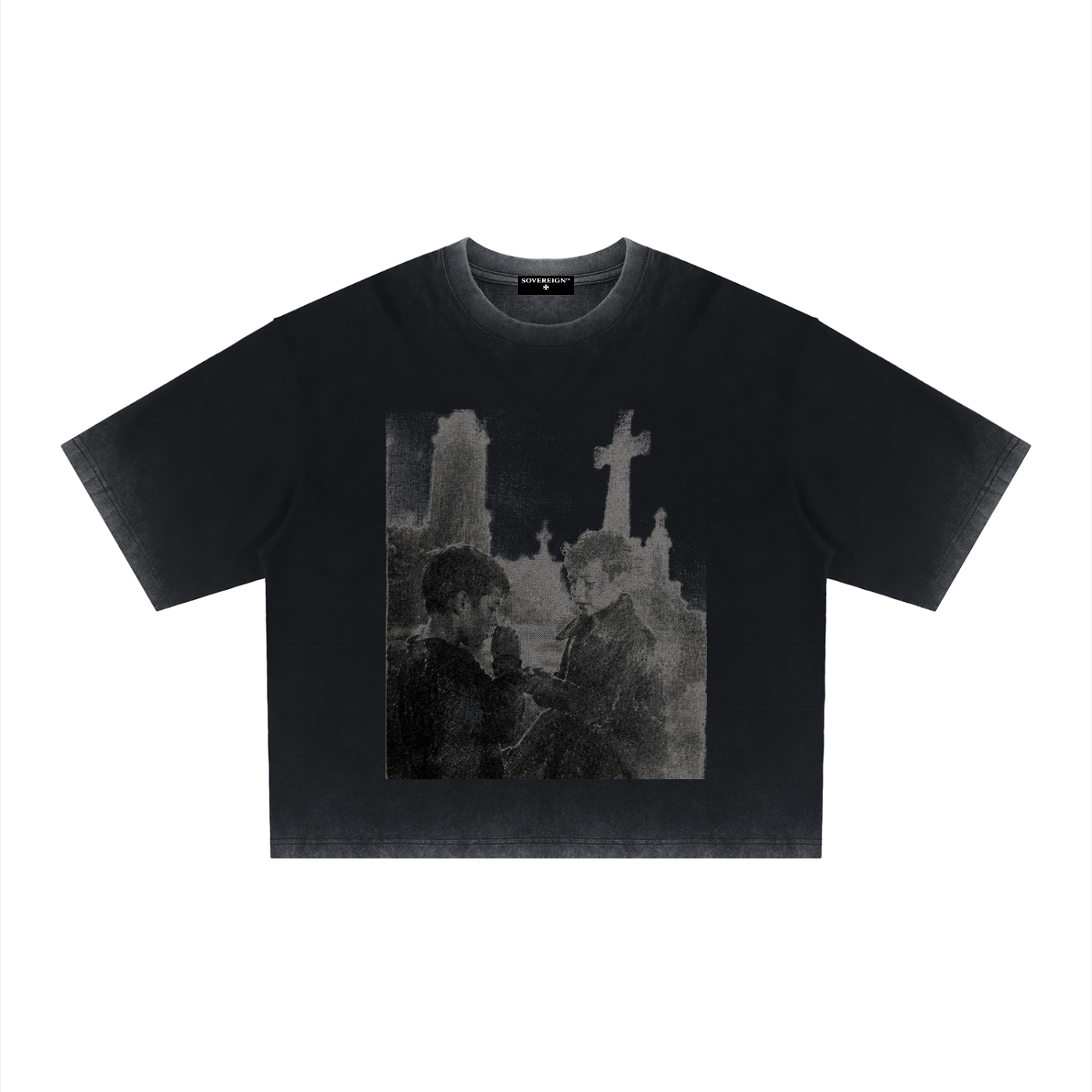 Veiled Tee ash purple front product image