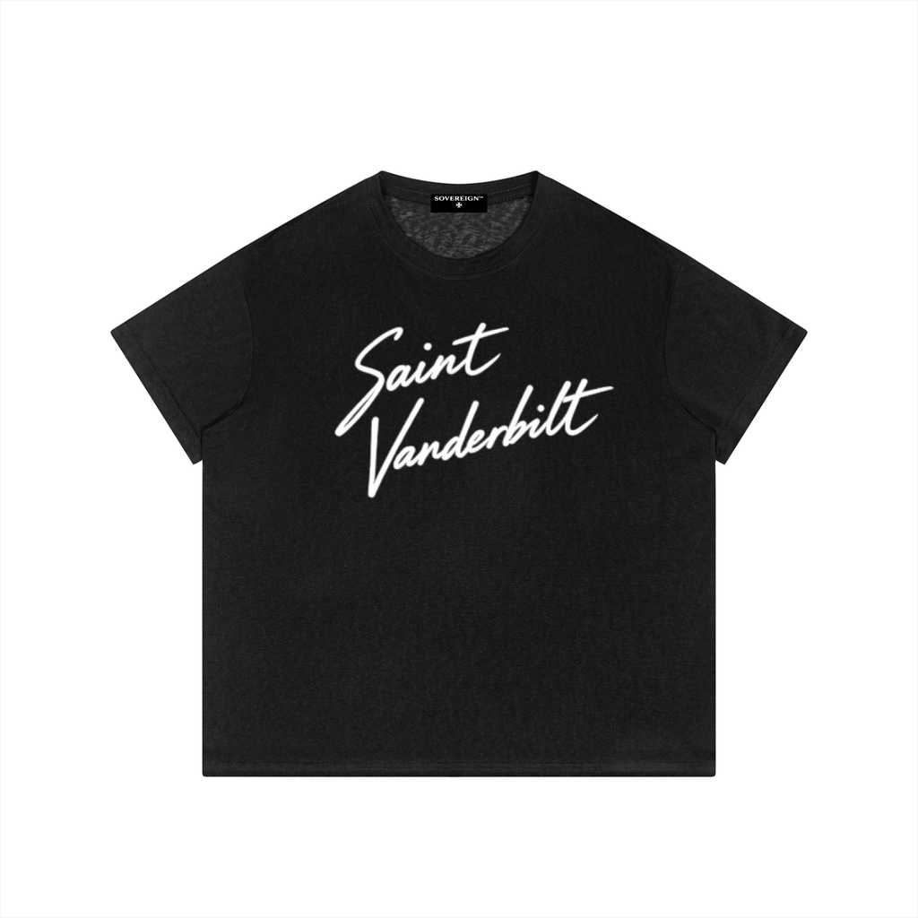 Saint Vanderbilt Black Veil Tee.         ✠